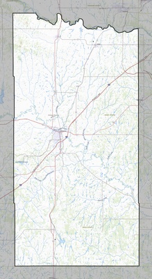 Grady County OK USGS topo map