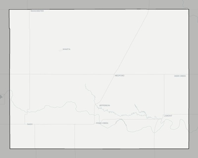 Grant County OK county basemap context