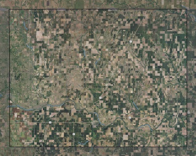 Grant County OK USGS imagery and topo map