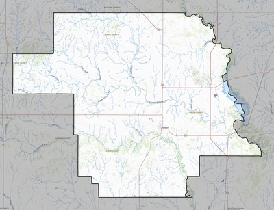 Greer County OK USGS topo map