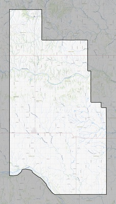 Harmon County OK USGS topo map