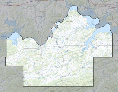 Haskell County OK USGS topo map