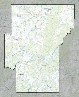 Hughes County OK USGS topo map