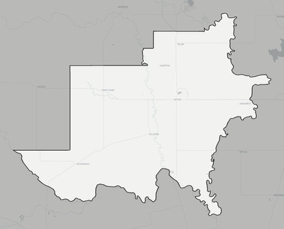 Jackson County OK county basemap context