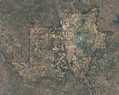 Jackson County OK USGS imagery and topo map