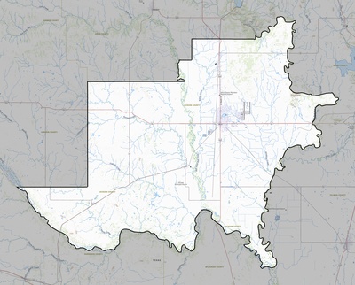 Jackson County OK USGS topo map