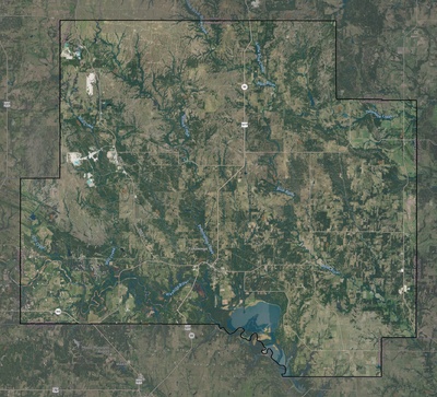 Johnston County OK USGS imagery and topo map