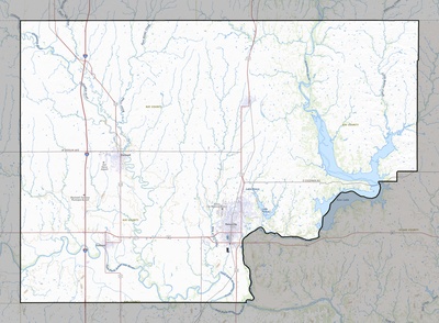 Kay County OK USGS topo map