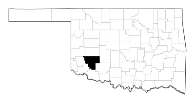 Kiowa County in Oklahoma
