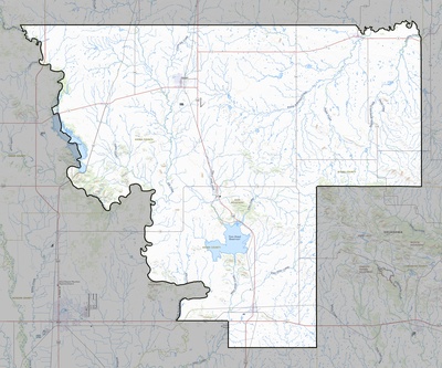 Kiowa County OK USGS topo map