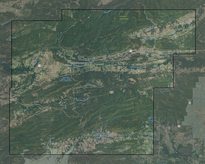 Latimer County OK USGS imagery and topo map