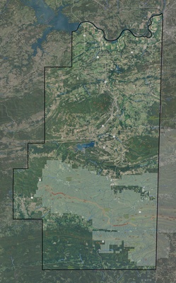 Le Flore County OK USGS imagery and topo map