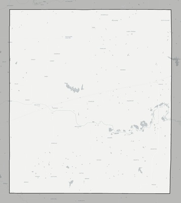 Lincoln County OK county basemap context