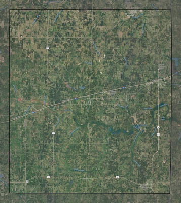 Lincoln County OK USGS imagery and topo map