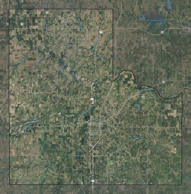 Logan County OK USGS imagery and topo map