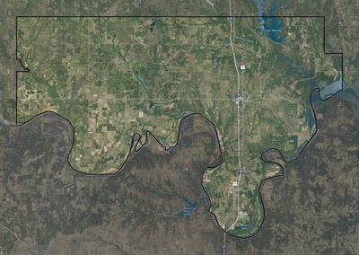 Love County OK USGS imagery and topo map