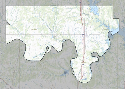 Love County OK USGS topo map