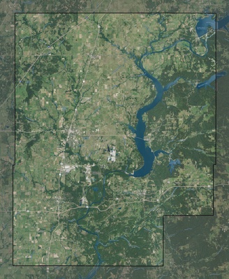 Mayes County OK USGS imagery and topo map