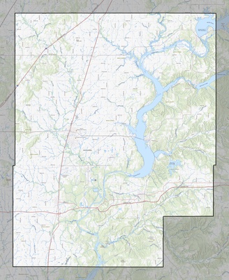 Mayes County OK USGS topo map