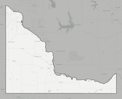 McClain County OK county basemap context