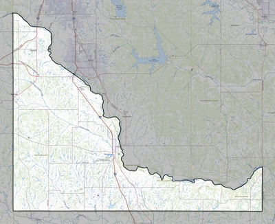 McClain County OK USGS topo map