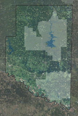 McCurtain County OK USGS imagery and topo map