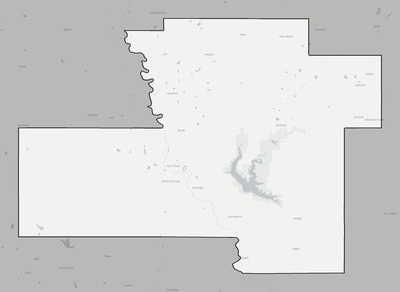 Murray County OK county basemap context