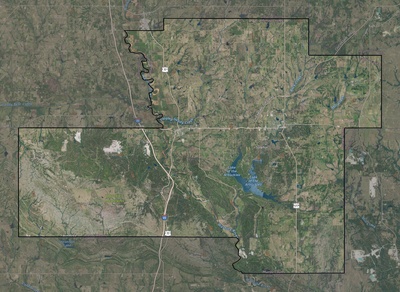 Murray County OK USGS imagery and topo map