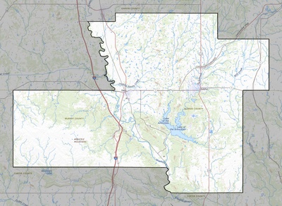 Murray County OK USGS topo map