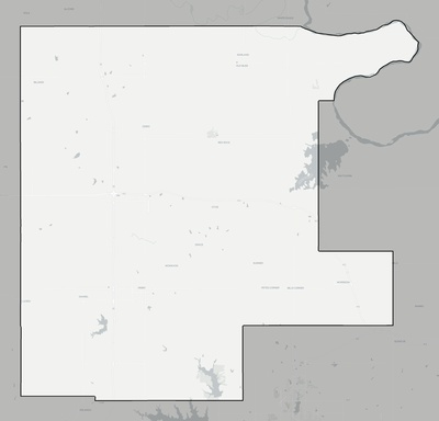 Noble County OK county basemap context