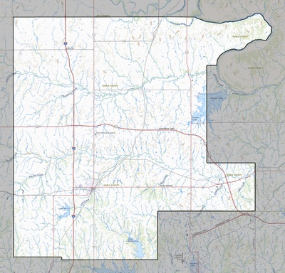 Noble County OK USGS topo map