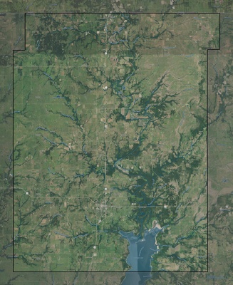 Nowata County OK USGS imagery and topo map