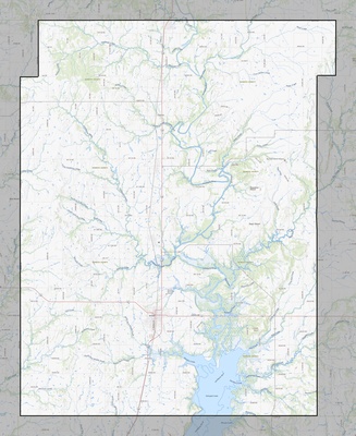 Nowata County OK USGS topo map