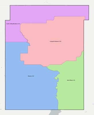 Nowata County OK townships and subdivisions map