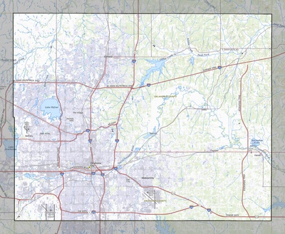 Oklahoma County OK USGS topo map