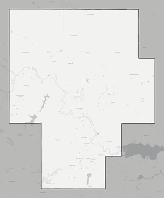 Okmulgee County OK county basemap context