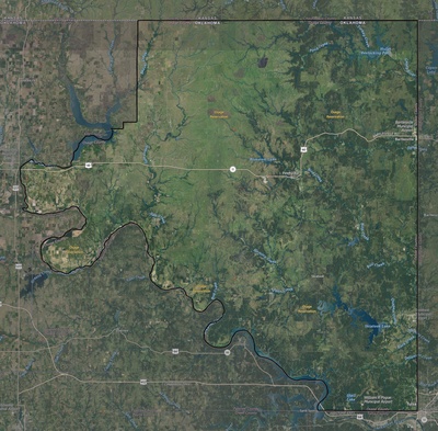 Osage County OK USGS imagery and topo map