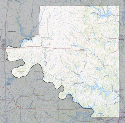 Osage County OK USGS topo map