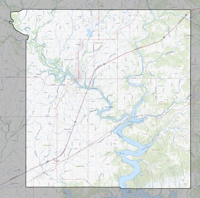 Ottawa County OK USGS topo map