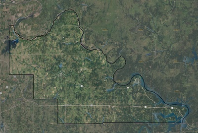 Pawnee County OK USGS imagery and topo map