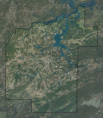 Pittsburg County OK USGS imagery and topo map