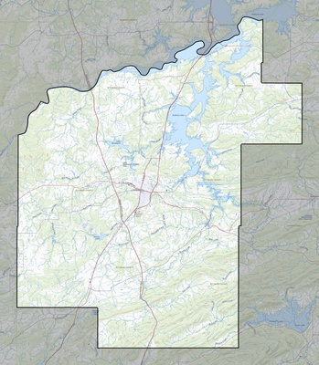 Pittsburg County OK USGS topo map