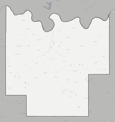 Pontotoc County OK county basemap context
