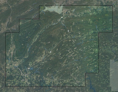 Pushmataha County OK USGS imagery and topo map