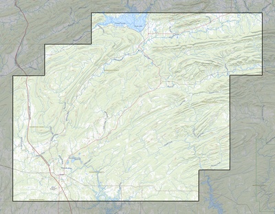 Pushmataha County OK USGS topo map