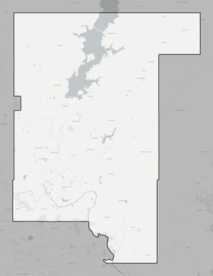 Rogers County OK county basemap context