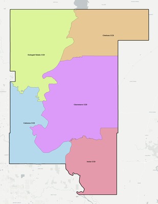 Rogers County OK townships and subdivisions map