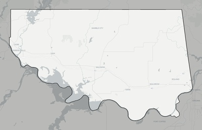 Sequoyah County OK county basemap context