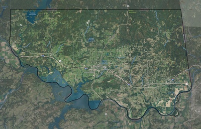Sequoyah County OK USGS imagery and topo map