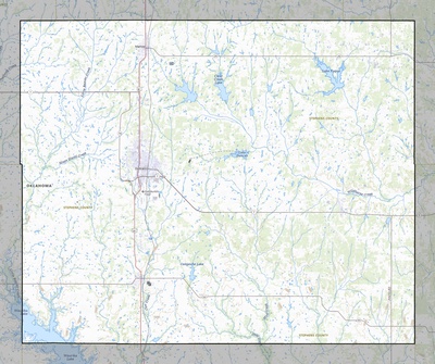 Stephens County OK USGS topo map